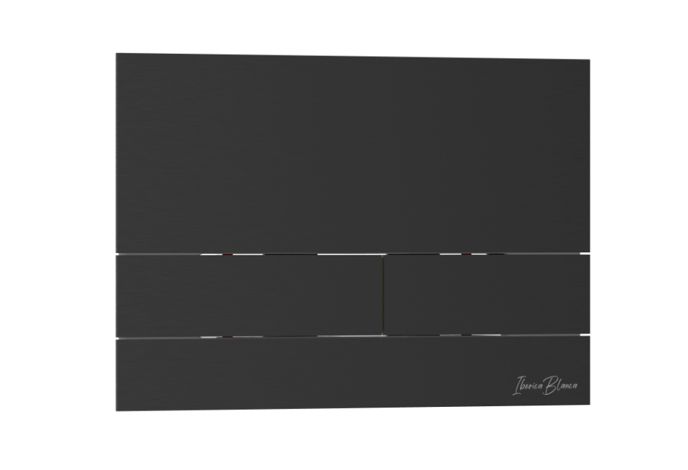 Комплект 2в1 IBERICA BLANCA инсталляция SILENCIO MINI, кнопка смыва INOX-S черный матовый (IB.001М.016.04)