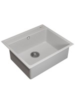 Кухонная мойка из искусственного камня Uperwood UPD-104, прямоугольная, цвет туман