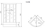 Timo Standart T-1190 душевая кабина 90*90*220, турецкая баня хамам