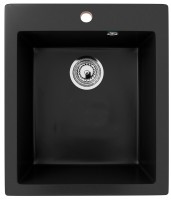 Кухонная мойка из искусственного камня Uperwood Симпл (Simple) UPD-303-344, ультра-черная