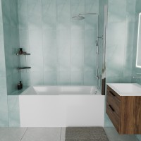 Ванна акриловая Vincea VBT-2G150-LG с ножками 1500*700*470, пристенная, цвет белый