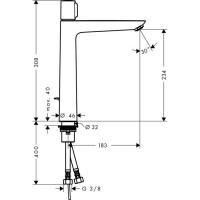 Смеситель для раковин Hansgrohe Talis S хром (71752000)