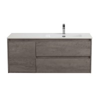 База под раковину подвесная BelBagno KRAFT-1200-2C-1A-SO-CG-R Cemento Grigio