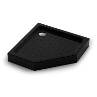 Душевой поддон Veconi Tezeo acrylic TZ-53B, 800x800x150, акрил, черный
