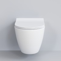 Унитаз Queen 113T20001R (570*360*400) БЕЛЫЙ подвесной БЕЗОБОДКОВЫЙ, 1 место