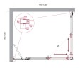 Душевой уголок BelBagno LUCE-AH-21-125/100-C-Cr