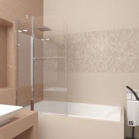 Шторка на ванну Veconi Palau PL-81, 900x1500, хром, стекло прозрачное