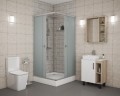 Душевой уголок Niagara Eco NG-008-14Q (80х80х195) низкий поддон(13см),стекло матовое,2 места