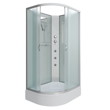 Душевая кабина Niagara Classic NG-33184-14RBKG (110х80х200) средний поддон(26см),стекло матовое,4 места