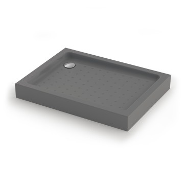 Душевой поддон прямоугольный Veconi Tezeo Acrylic TZ-54GR, 1200x800x150, акрил, серый