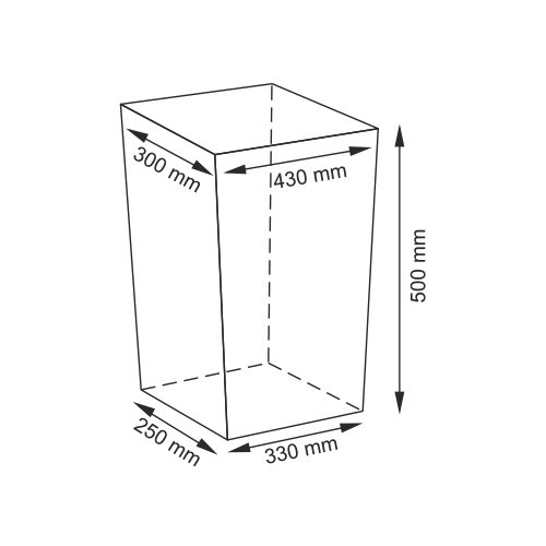 Липпе (Lippe) WB-450-M Плетеная корзина для белья с крышкой
