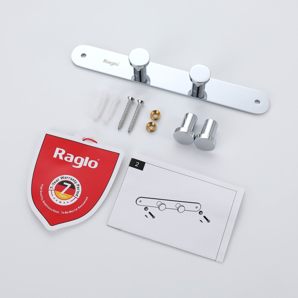 Крючок для полотенец четвертной Raglo R300.054