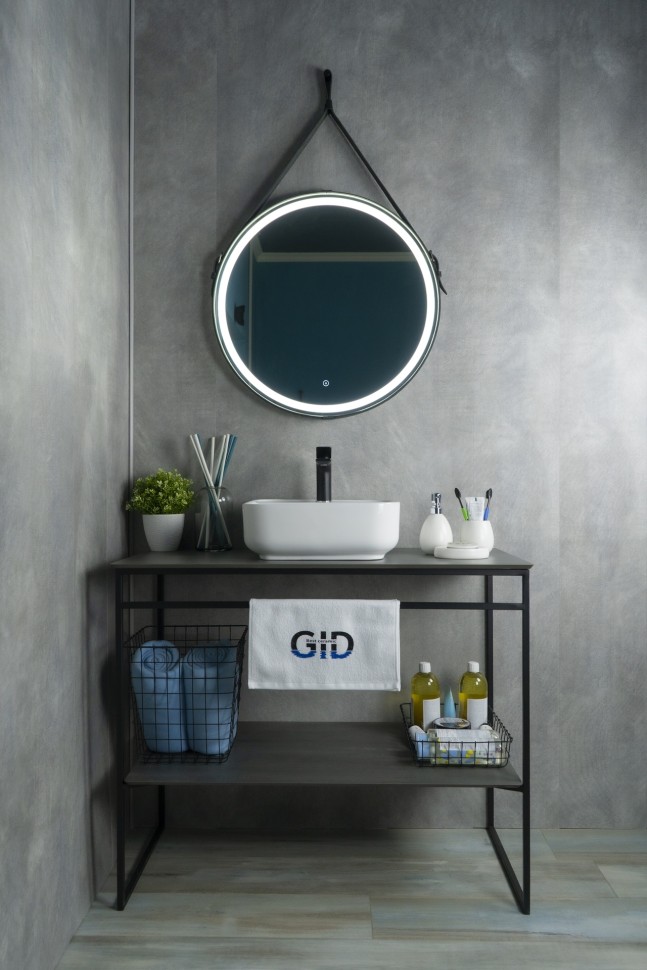 Раковина Gid N9044 51165 накладная белая 38.5x38.5x14