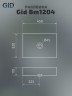 Раковина Gid Bm1204 53360 накладная черная матовая 45x32x11