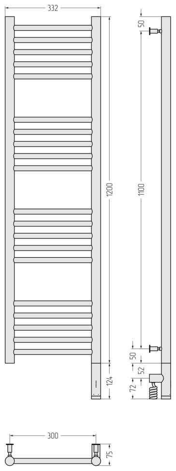 Богема 3.0 прямая 1200х300 МЭМ правый