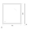 Зеркало BelBagno SPC-GRT-750-800-LED-TCH