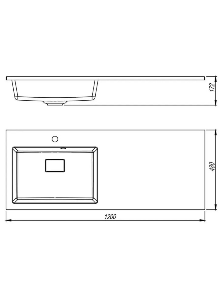 Раковина над стиральной машиной Uperwood Cosmos Quartz 120 см, левая, крыло справа, жасмин