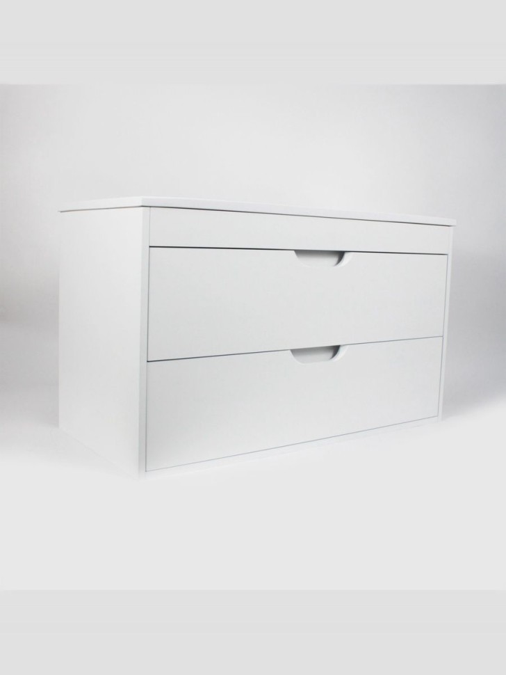 Тумба под раковину для ванной подвесная Uperwood Modul 95х44,4х55 см, белаяатовая