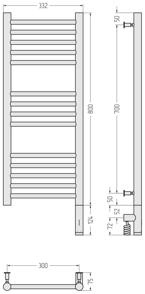 Богема 3.0 прямая 800х300 МЭМ правый