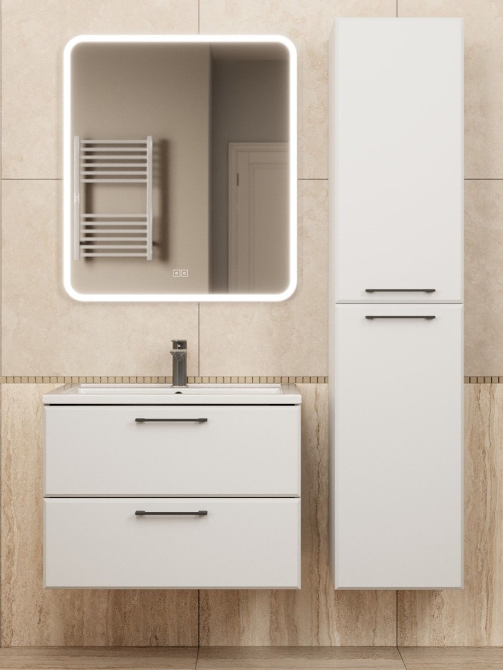 Тумба под раковину Uperwood Foster NEW 70 см, подвесная, белая