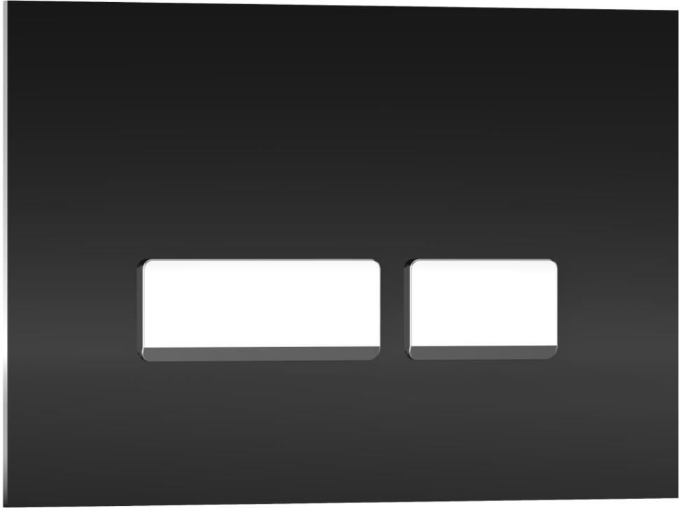 Комплект 3в1 IBERICA BLANCA инсталляция SILENCIO MINI, унитаз TOLEDO ALTO белый, кнопка смыва CRYSTAL-R черный глянцевый (IB.001M.TLA.231.2211)