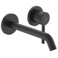 CERALINE Смеситель настенный для раковины Ideal Standard излив 180 мм, черный матовый  для монтажа с A1313NU