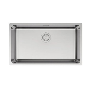 Мойка YUNI 76 UNI, нерж. сталь, YU76-BS, брашированная нерж. сталь, 760х440мм, Paulmark
