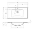 Стеклянная раковина BelBagno BB810/465-LV-VTR-BL