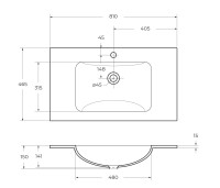 Стеклянная раковина BelBagno BB810/465-LV-VTR-BL