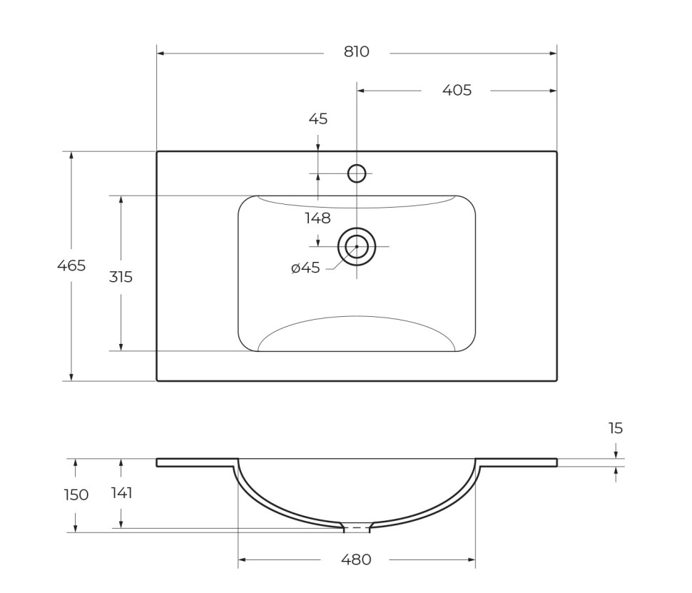 Стеклянная раковина BelBagno BB810/465-LV-VTR-BL