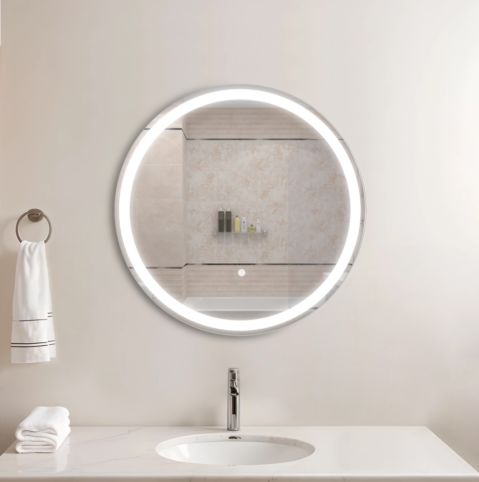 Зеркало LED OTTIMO Luna New D600 c сенсорным выключателем и диммером
