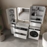 Тумба подвесная STYLE LINE "Атлантика 80", Люкс Плюс белый глянец с раковиной Атлантика 80  