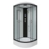 Душевая кабина Niagara Classic NG-6702-14P (100х100х215) средний поддон(26см),черный,стекло прозрачное,4 места