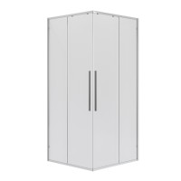 Душевое ограждение Niagara Nova NG-6624-34 (100х100х195) квадрат,двери раздвижные,хром,стекло прозрачное,1 место
