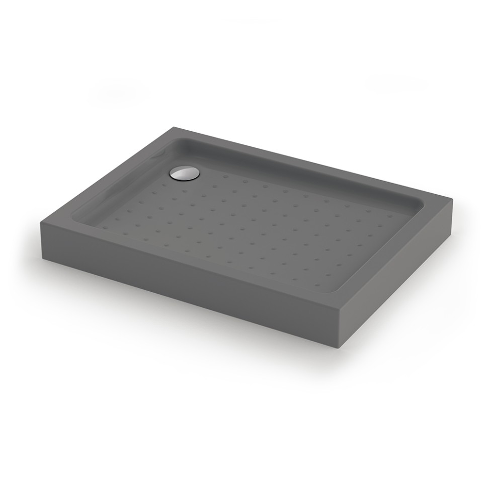 Душевой поддон прямоугольный Veconi Tezeo Acrylic TZ-54GR, 1200x900x150, акрил, серый