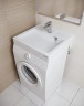 Раковина над стиральной машиной BERG 710431, белая, 60х50, с комплектом, Paulmark