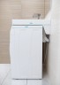 Раковина над стиральной машиной BERG 710431, белая, 60х50, с комплектом, Paulmark