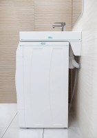 Раковина над стиральной машиной BERG 710431, белая, 60х50, с комплектом, Paulmark