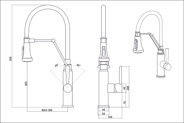 Смеситель EMAR ЕСВ 7012 ЕСВ 7012 Black
