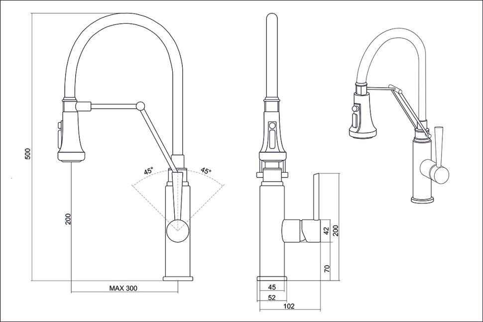 Смеситель EMAR ЕСВ 7012 ЕСВ 7012 Black