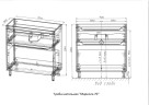Тумба напольная STYLELINE "Марелла 70" (2 ящ.) Люкс антискрейтч белый глянец, PLUS с раковиной Марелла Люкс 700х400