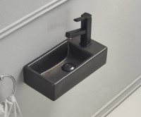 Раковина Gid Bm9270L 62201L подвесная черная матовая 40.5x20.5x10.5