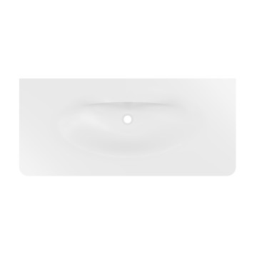 Раковина Каприз (Caprise) VCB-4CA120MWG, Corian, цвет белый матовый + серый матовый