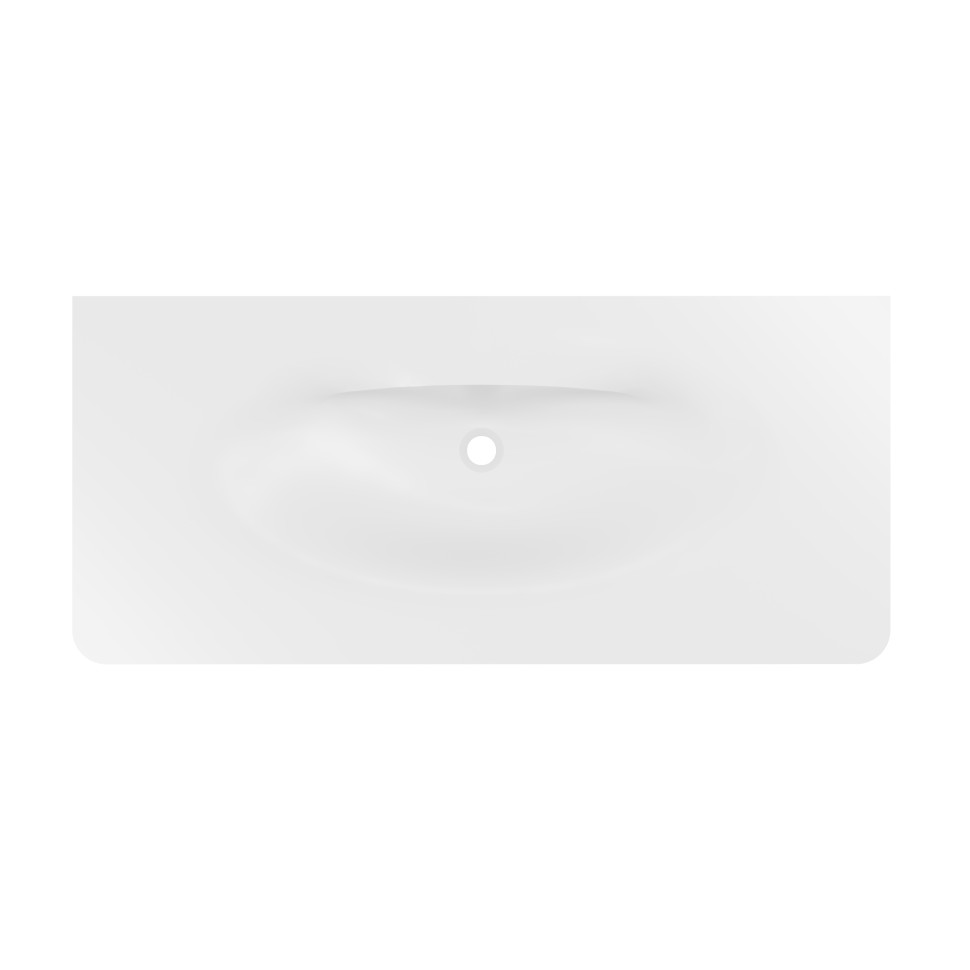 Раковина Vincea Caprise VCB-4CA120MWG, Corian, цвет белый матовый + серый матовый