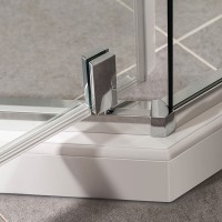 Душевой уголок Slim-U VSP-2SU900CL, 900*900, хром, стекло прозрачное