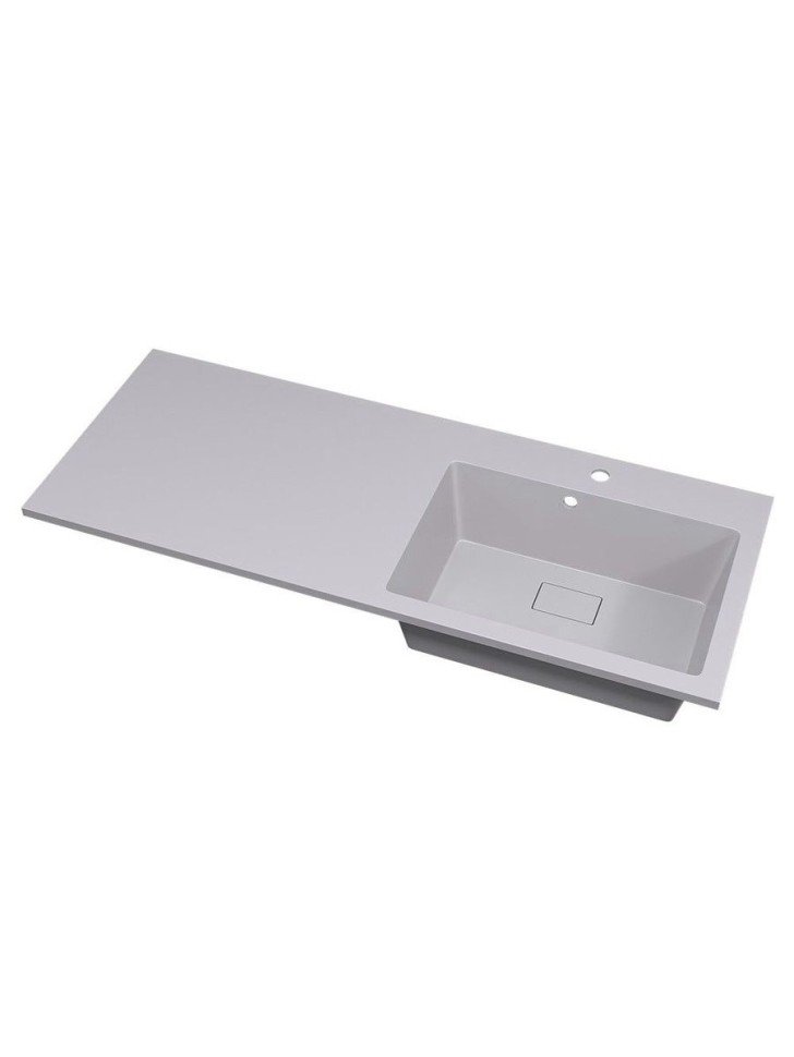 Раковина над стиральной машиной Uperwood Cosmos Quartz 120 см, правая, крыло слева, жасмин