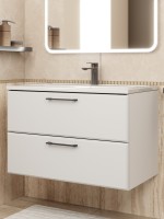 Тумба под раковину Uperwood Foster NEW 80 см, подвесная, белая