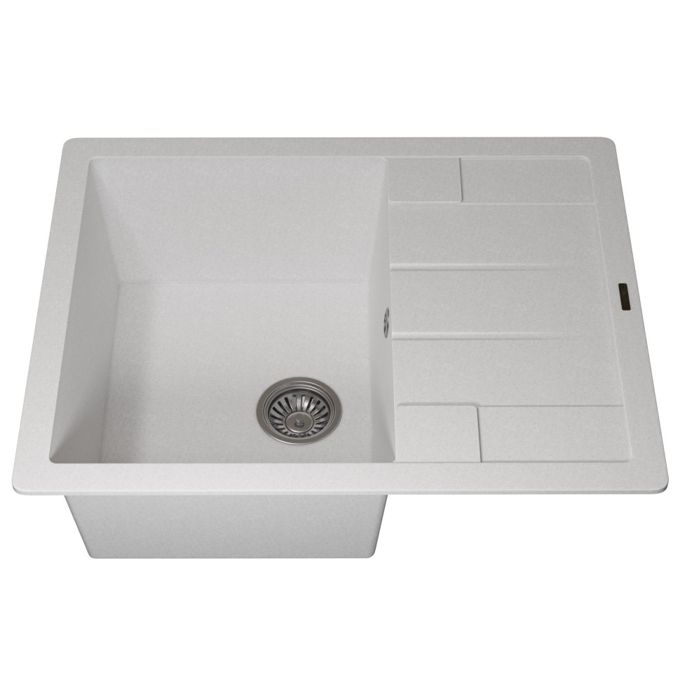 Кухонная мойка кварцевая Uperwood Quartz Premium UPD-03-01, прямоугольная, белая