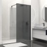 Душевая перегородка Walk-In VSW-1HS100GFB, 1000*2000, черный матовый, стекло матовое тонированное