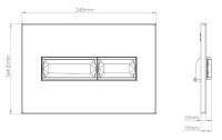 Кнопка смыва Vincea Line VFP-732MB, цвет матовый черный